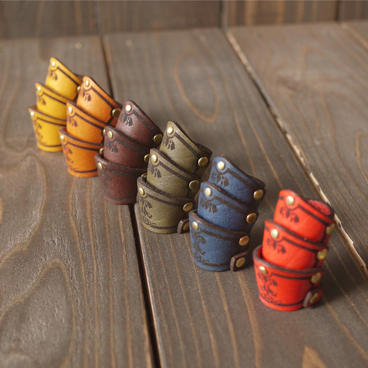 Leather armor ring