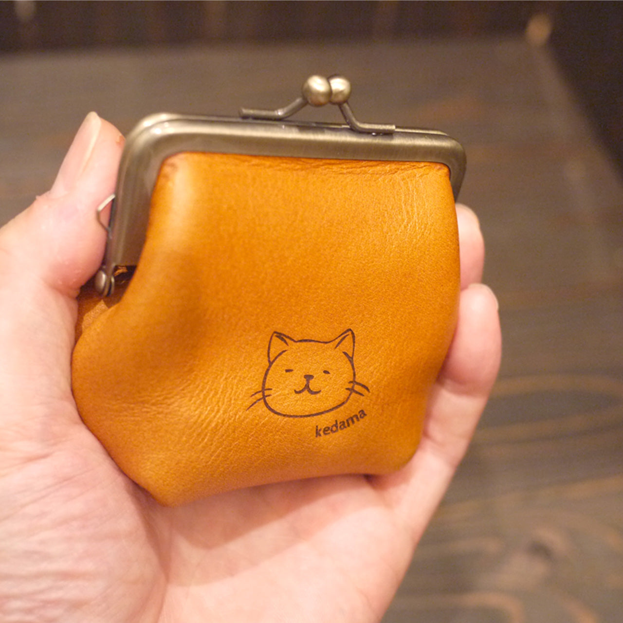 animal illustration 'gamaguchi' purse