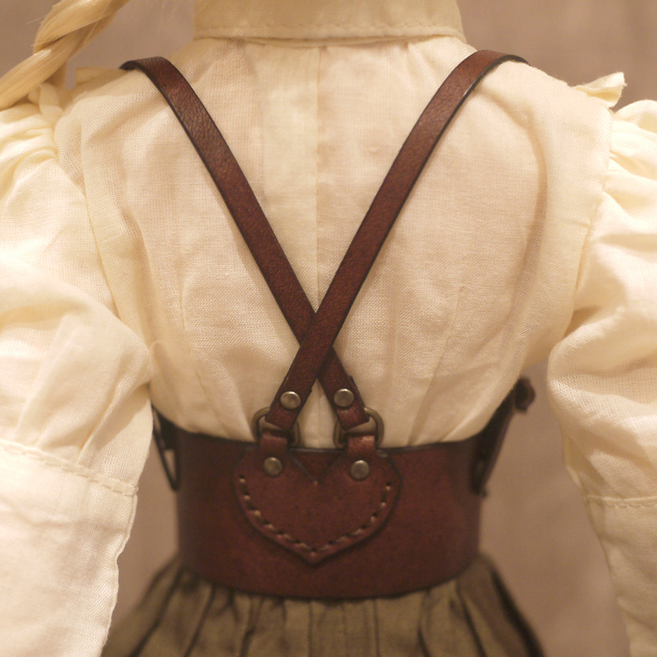 dollfie dream leather Underbust Harness