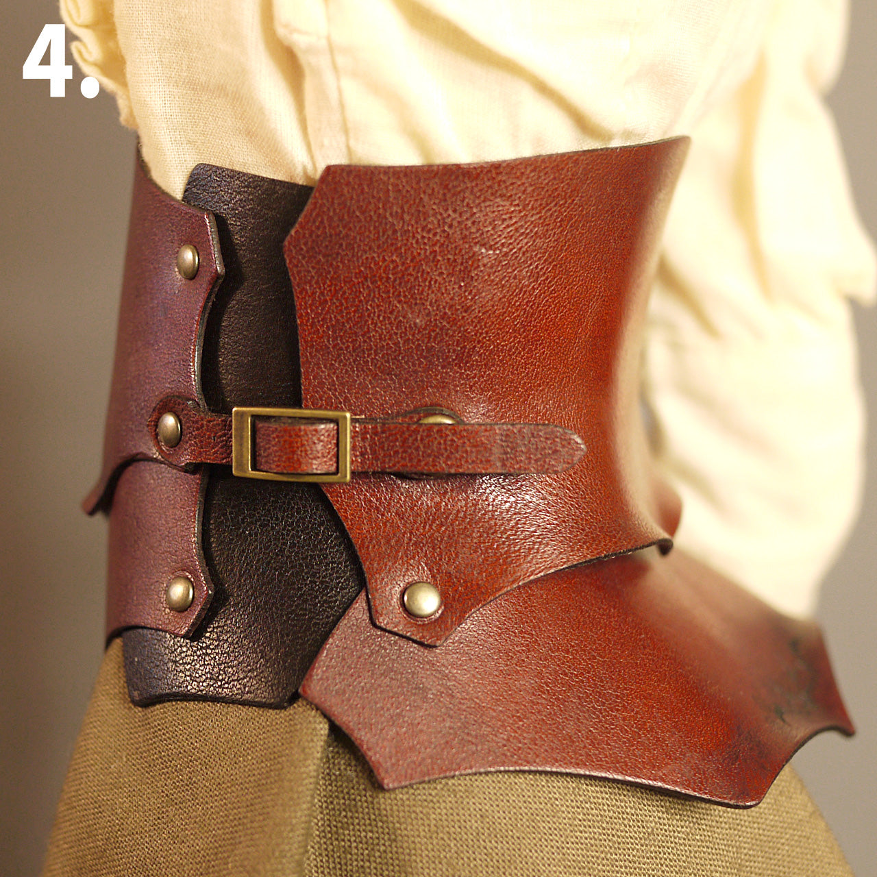 dollfie dream M size bust fantasy Leather Armor Set