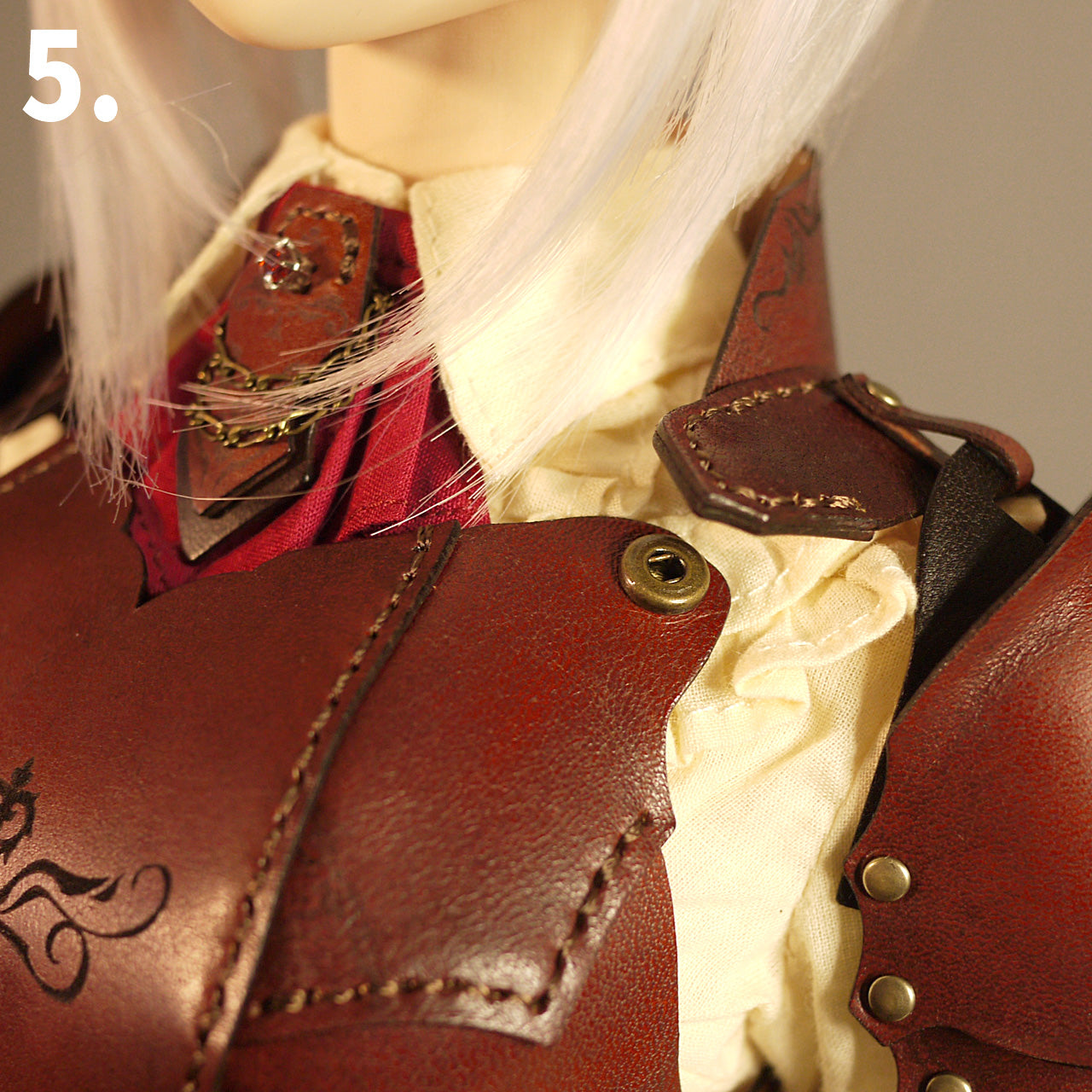 dollfie dream M size bust fantasy Leather Armor Set