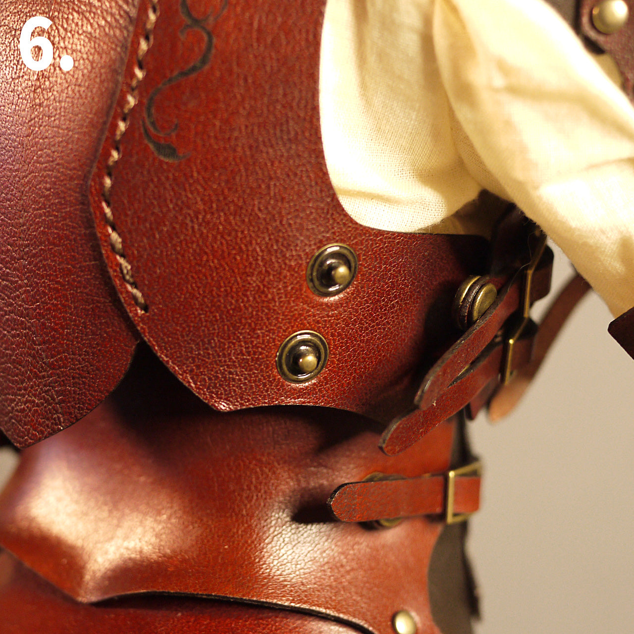 dollfie dream M size bust fantasy Leather Armor Set