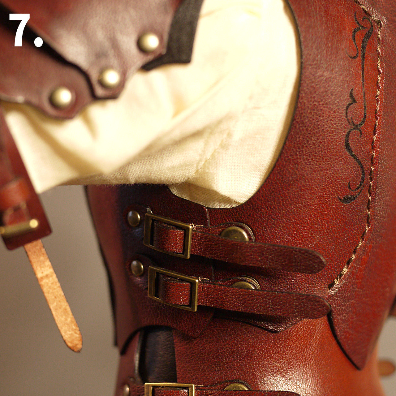 dollfie dream M size bust fantasy Leather Armor Set