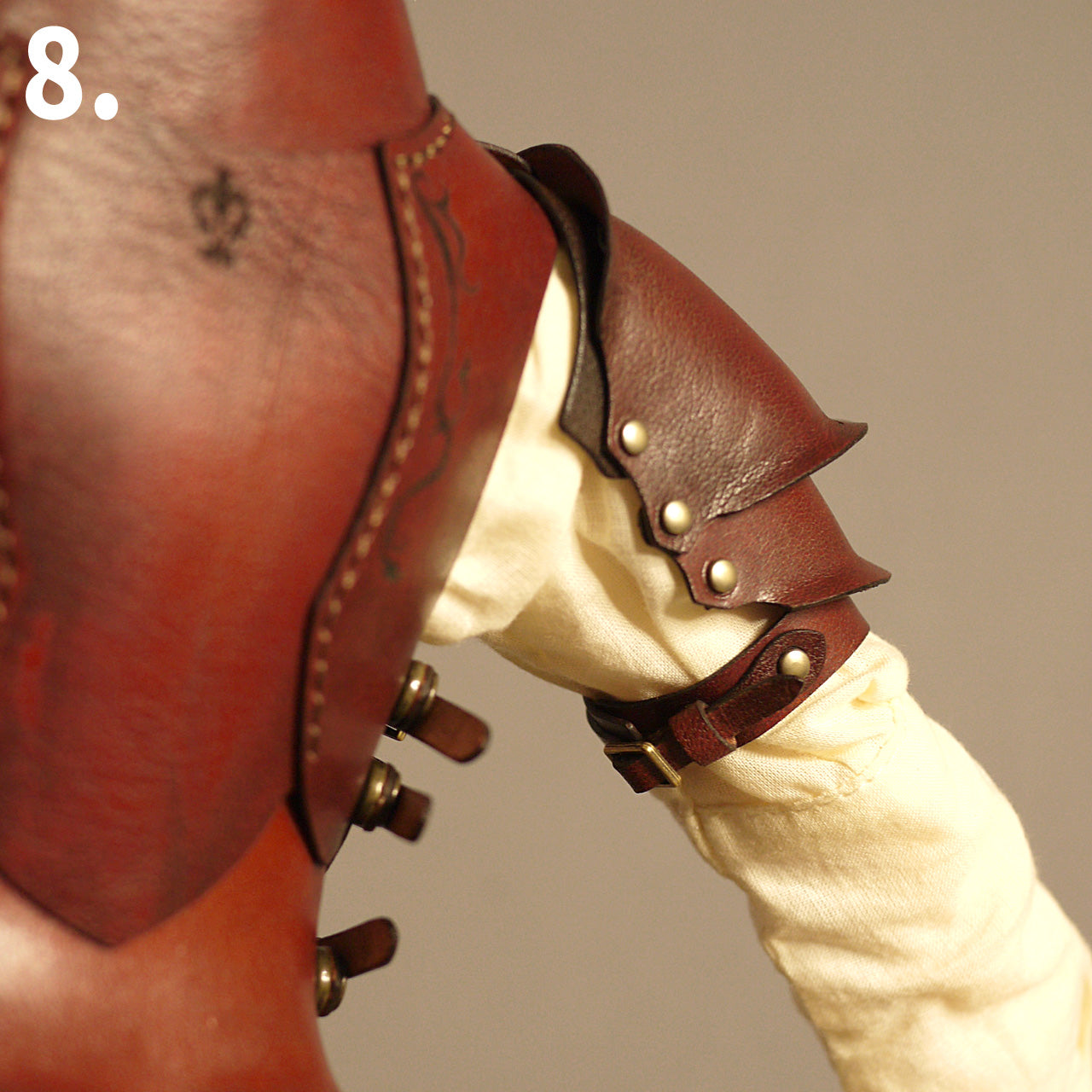 dollfie dream M size bust fantasy Leather Armor Set