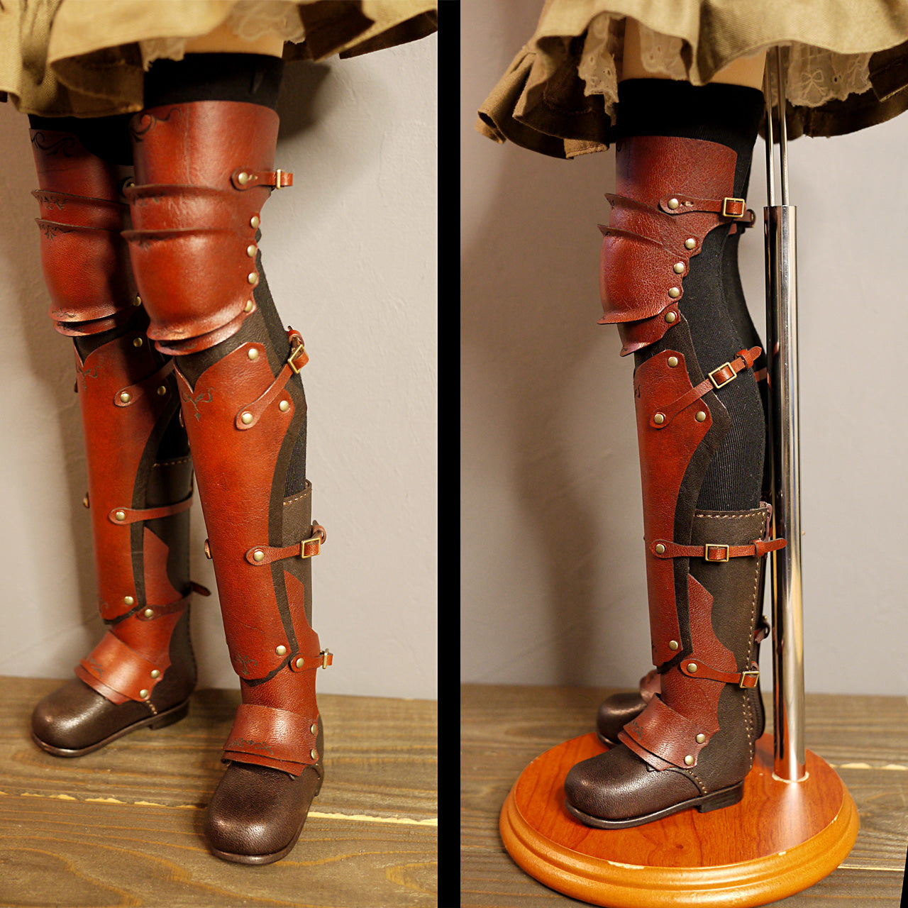 dollfie dream M size bust fantasy Leather Armor Set