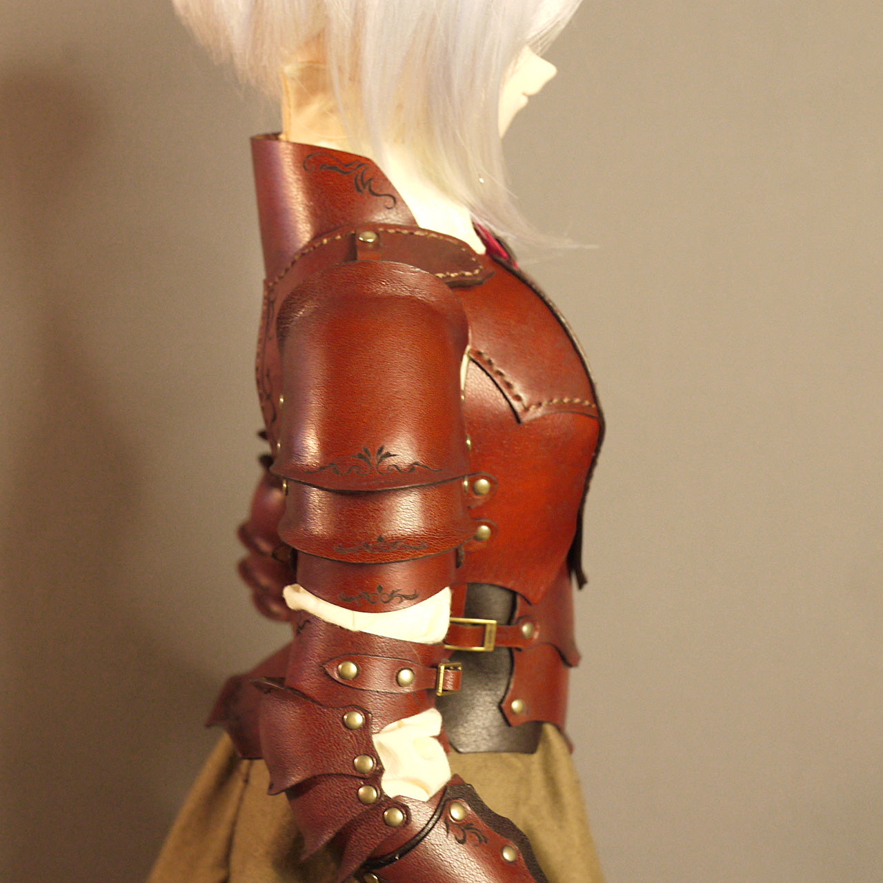 dollfie dream M size bust fantasy Leather Armor Set