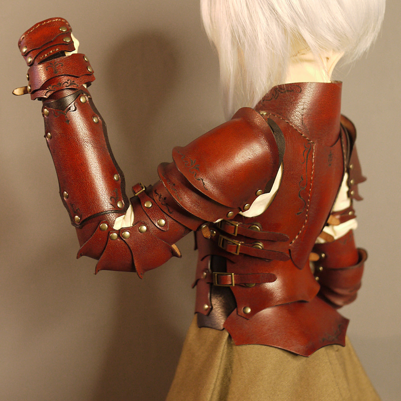 dollfie dream M size bust fantasy Leather Armor Set