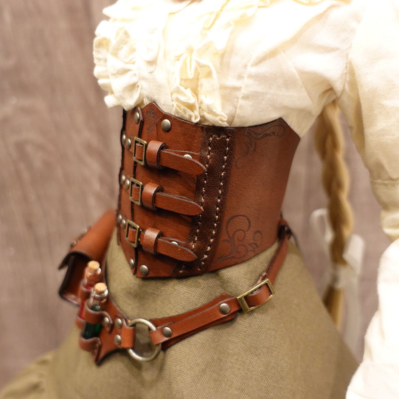 1/3doll steampunk test tube waist bag