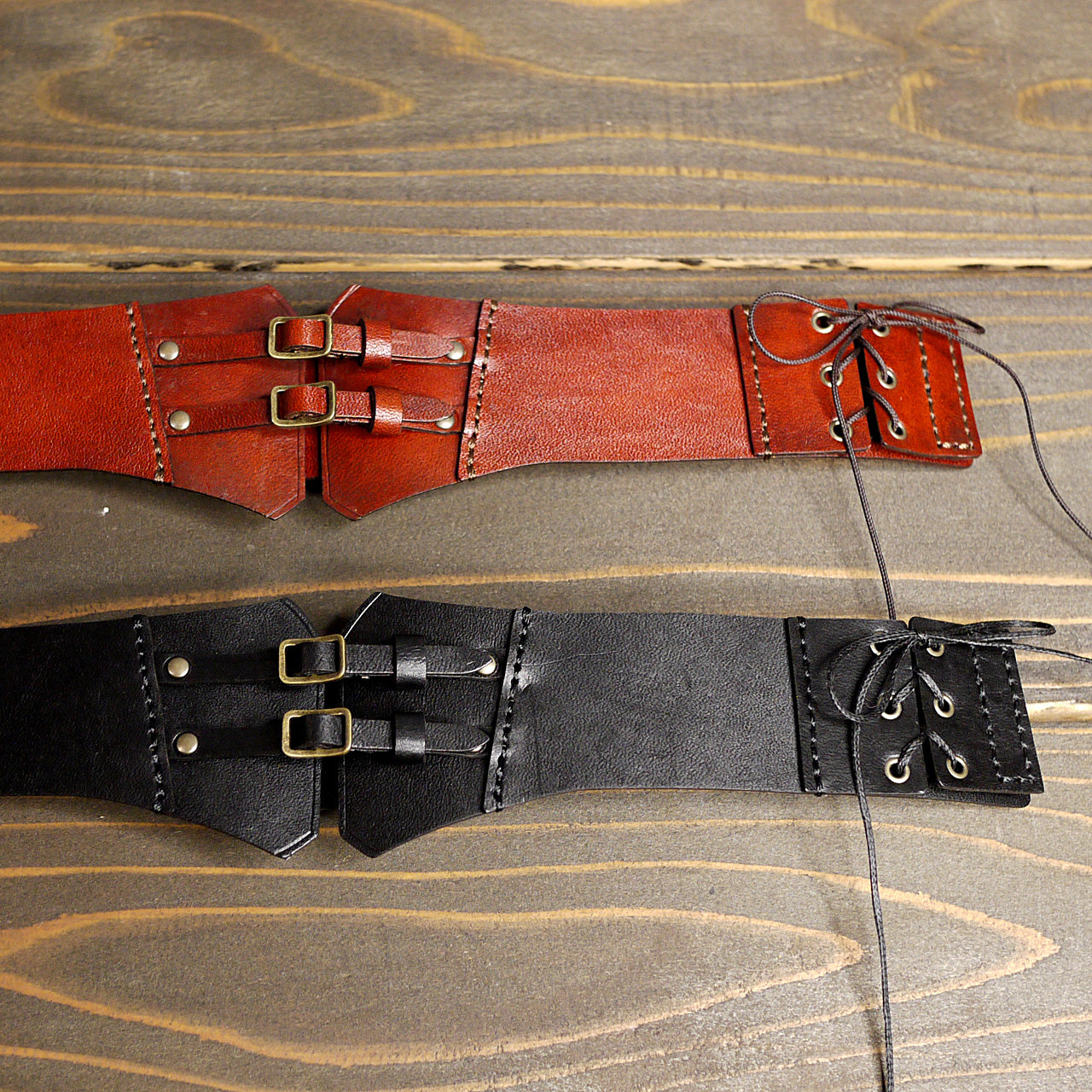 dollfie dream steampunk leather corset 03