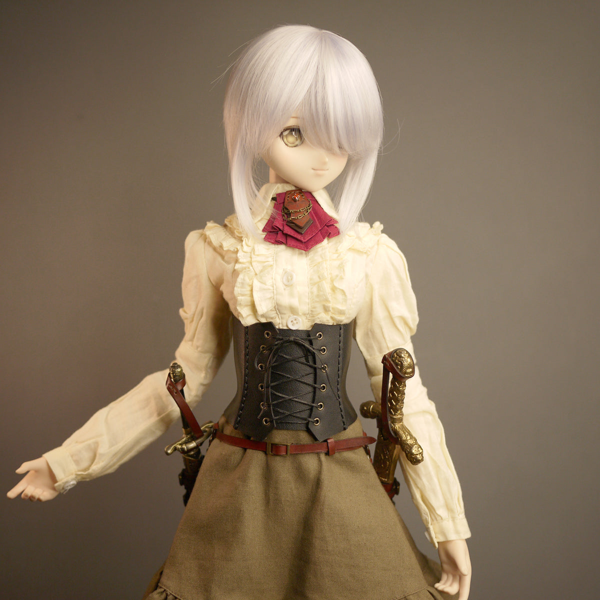1/3doll fantasy sword belt (twin swords)