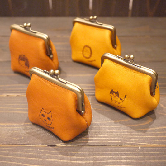 animal illustration  'gamaguchi' purse