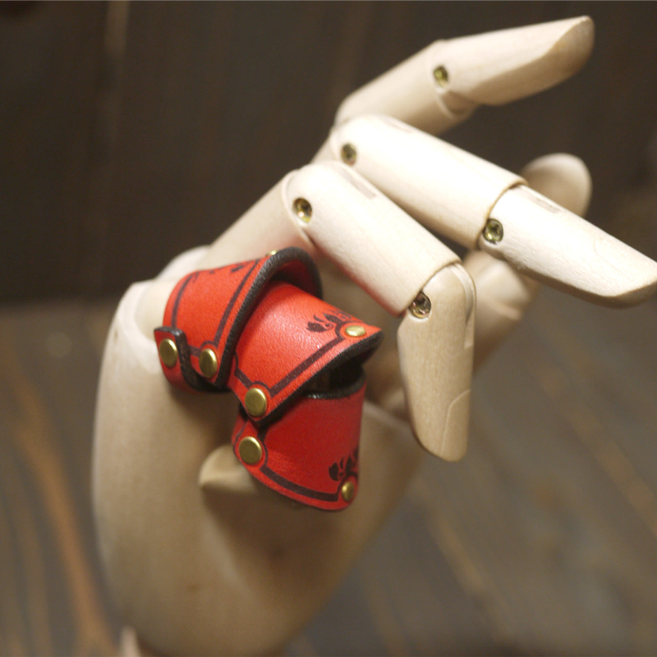 Leather armor ring