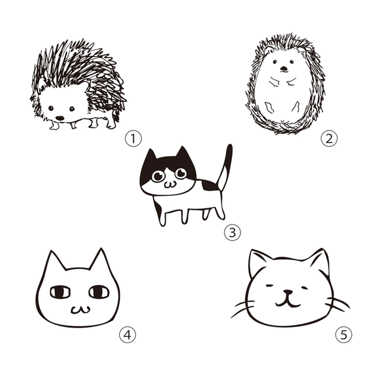 animal illustration  'gamaguchi' purse