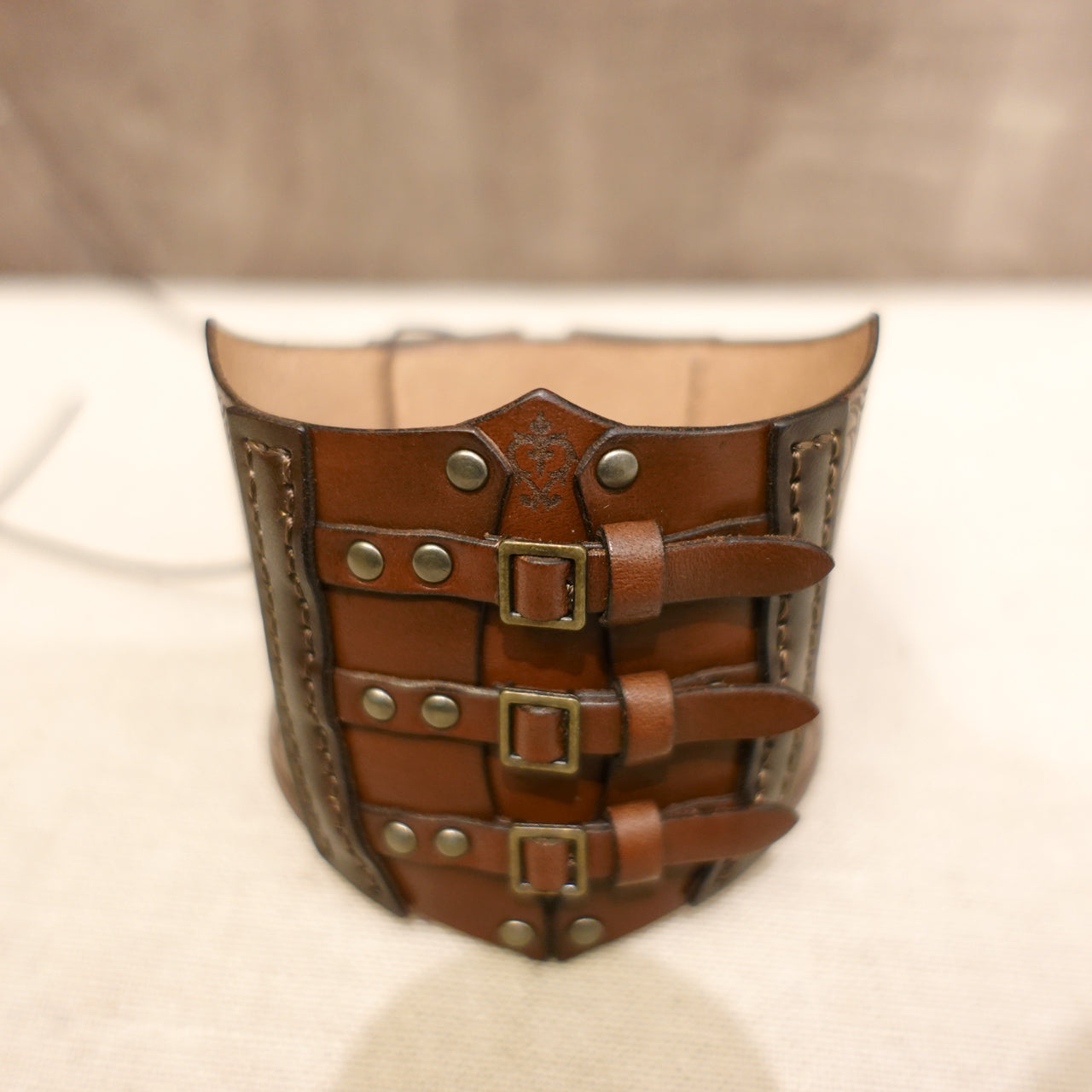 dollfie dream steampunk leather corset 02