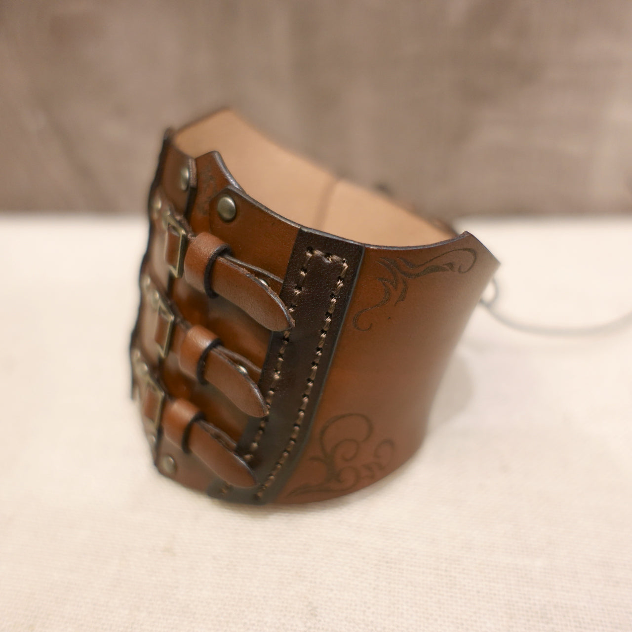 dollfie dream steampunk leather corset 02