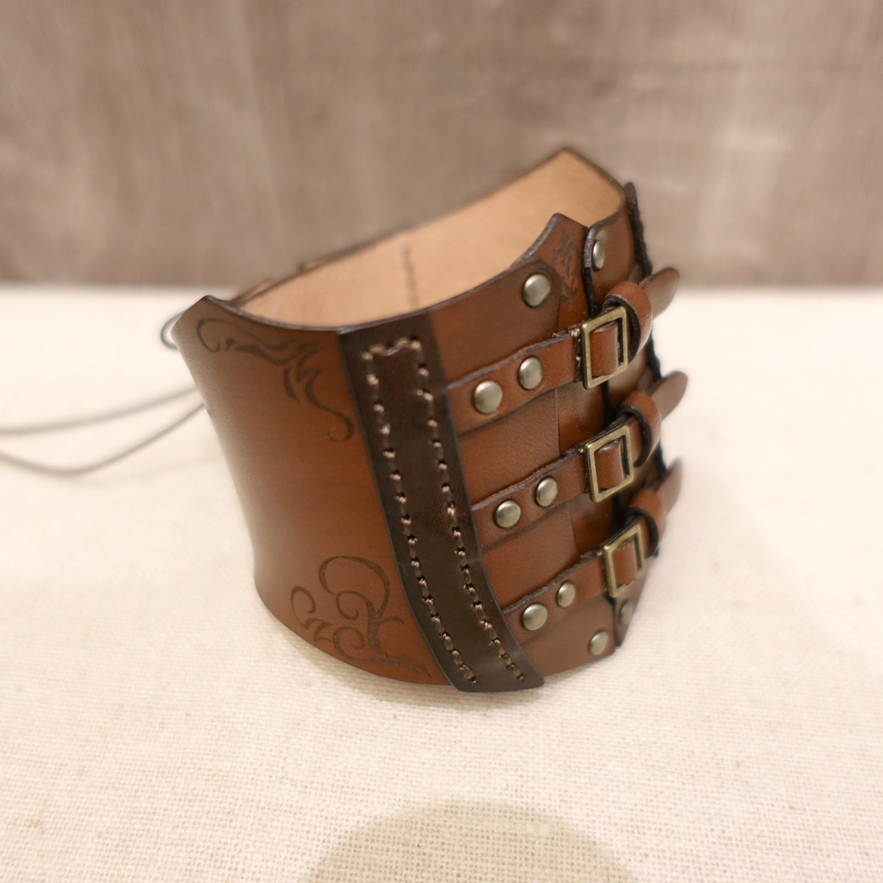 dollfie dream steampunk leather corset 02