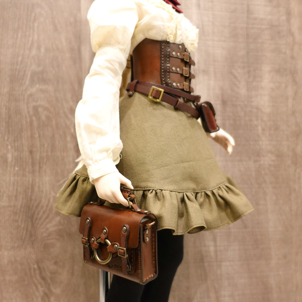 1/3doll steampunk 2way leather bag