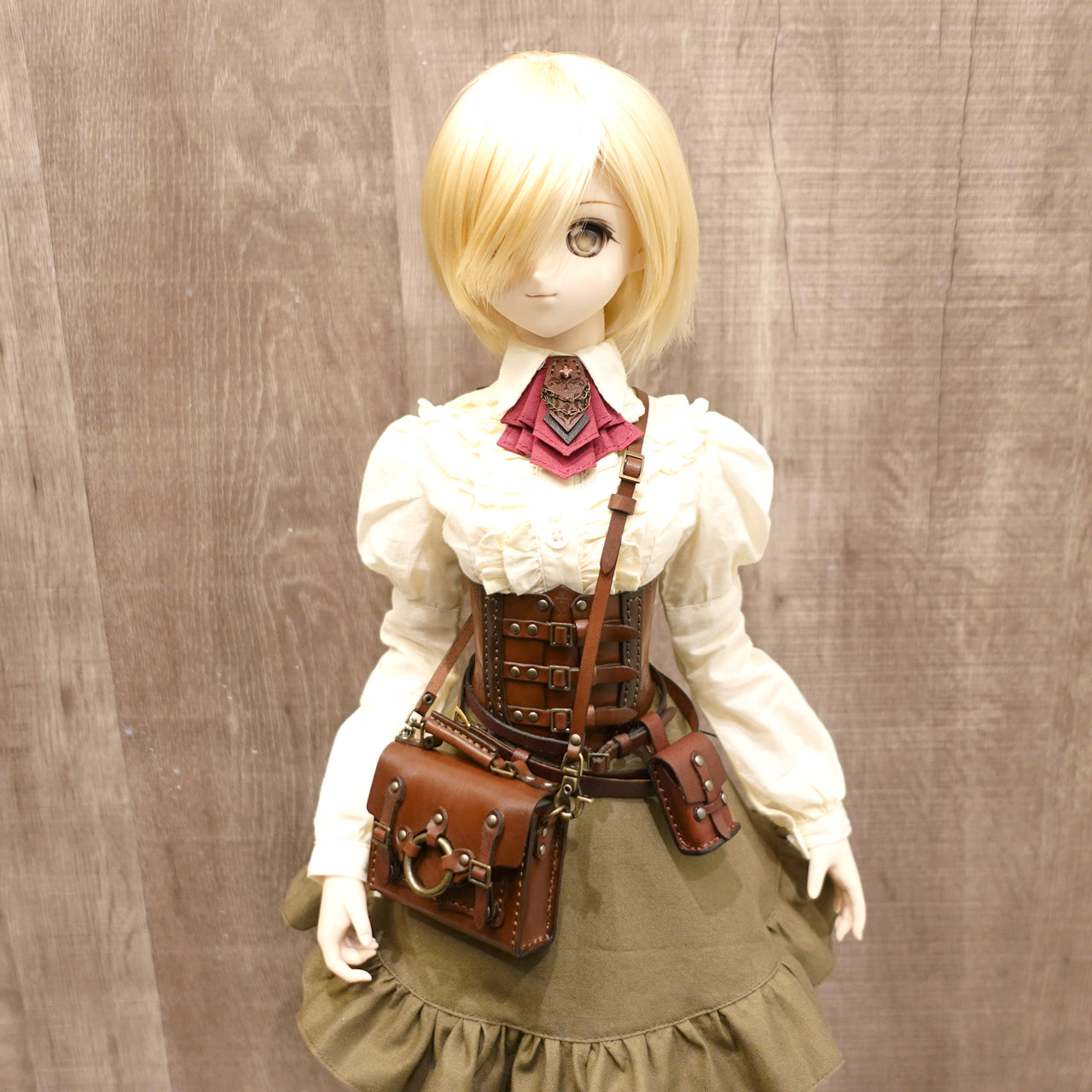 1/3doll steampunk 2way leather bag